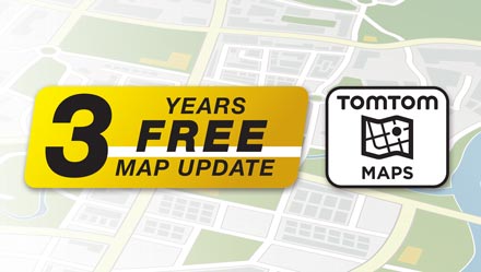 TomTom Maps with 3 Years Free-of-charge updates - INE-W720DC