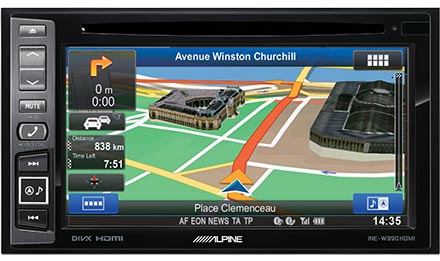 Packed with Advanced Navigation Features - INE-W990HDMI